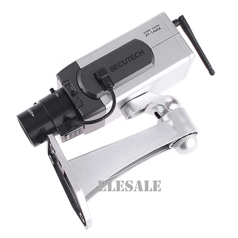 New Fake Dummy Camera Wireless Antenna Motion Detection Motorized Pan Control Led Light CCTV Security Camera Silver Color New Fake Dummy Camera Wireless Antenna Motion Detection Motorized Pan Control Led Light CCTV Security Camera Silver Color
