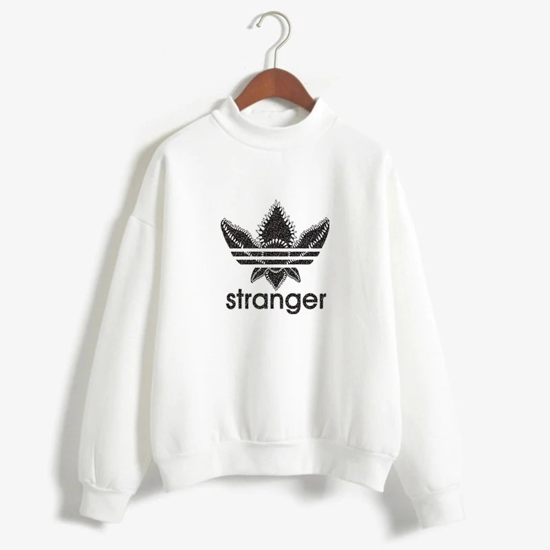 Women Hoodies STRANGER THINGS Hoodie Chomper Monster Badge Hoody Sweatshirt Candy Colors Autumn Winter Fleece Pullover Dropship