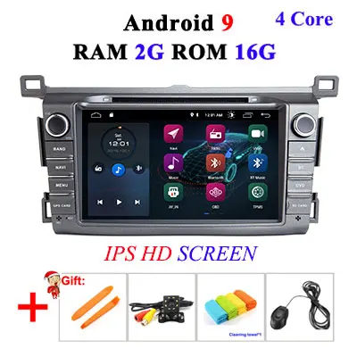 4G 64G DSP ips 2 Din Android 9 Автомобильный мультимедийный dvd-плеер gps для Toyota RAV4 Rav 4 2013 Автомагнитола OBD2 - Цвет: 2G 16G IPS