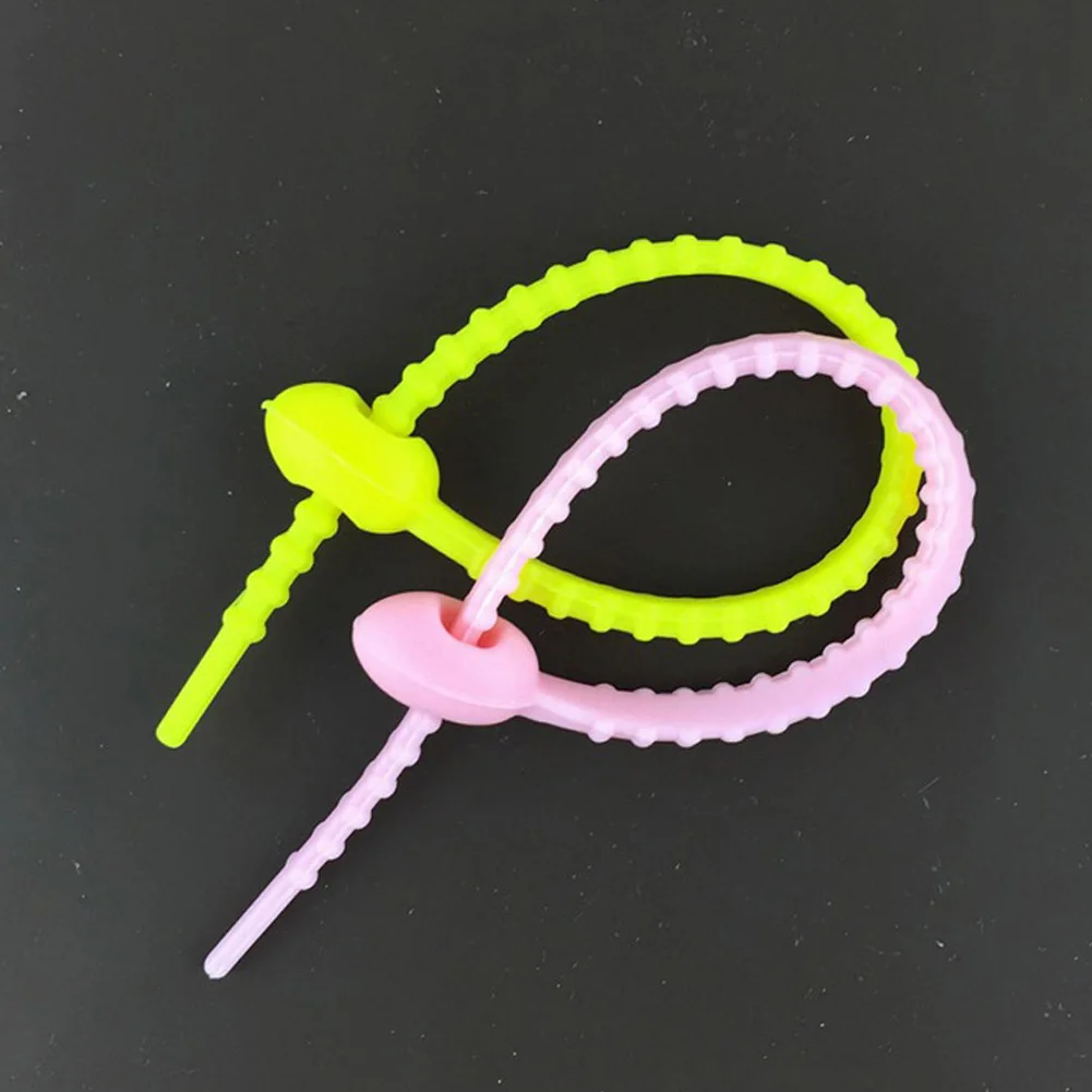 100 food grade Silicone Bag Ties, Cable Management, Zip Tie Twist