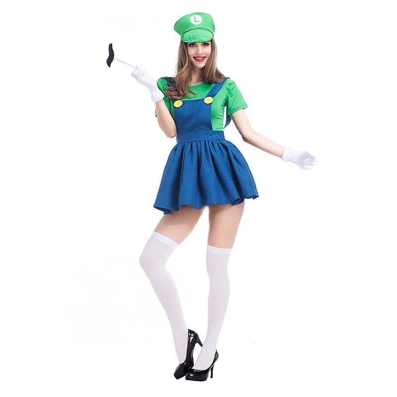 LMFC Anime Cosplay Super Mario Bros Costume Halloween Super Mario ...