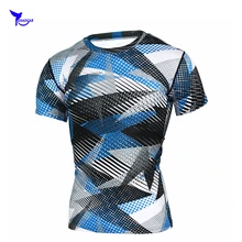 2018 3D Printed T-shirts Men Compression Shirt Men’s MMA Tshirt Short Sleeve Quick dry Workout Bodybuilding Fitness Tops T shirt