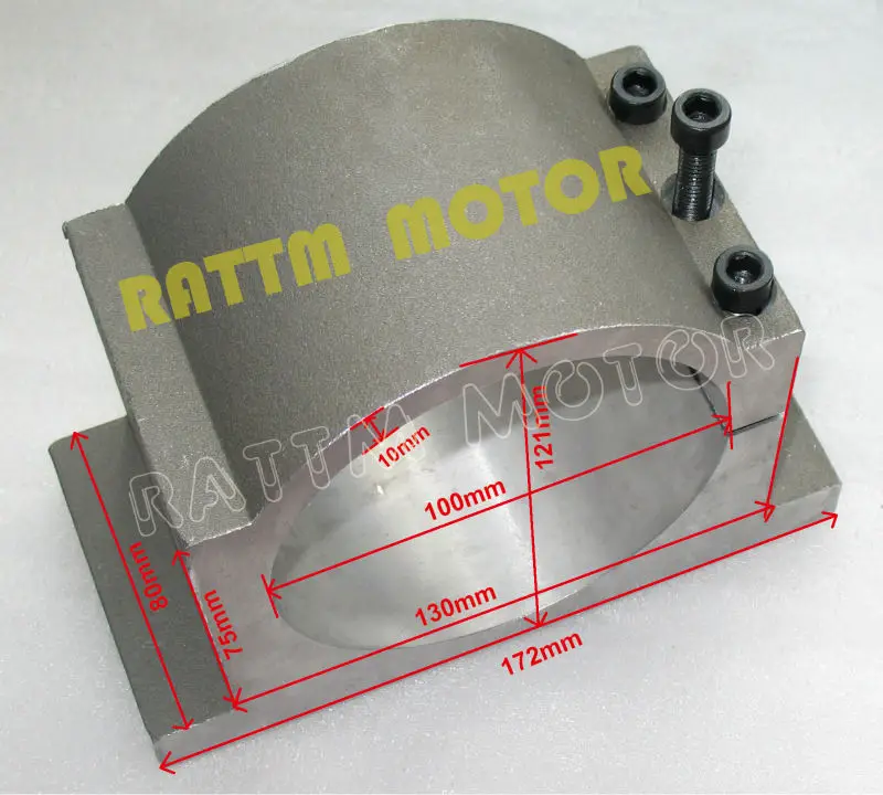 

EU Delivery! 100mm Diameter cast Aluminium Bracket For CNC Engraving Milling Machine Spindle