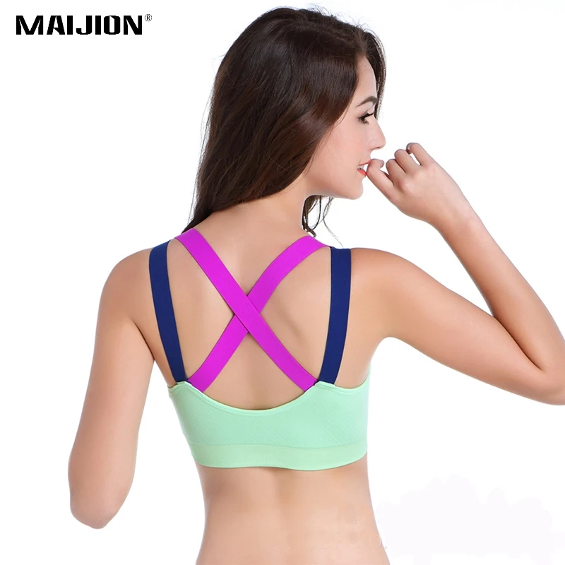 MAIJION Sexy Women Shockproof Running Vest Quick