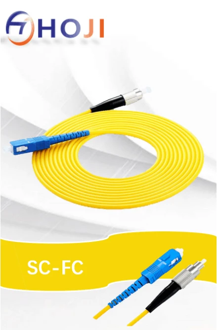 5 шт./лот 1 м FC SC FC/UPC SC/UPC Simplex 9/125 одномодовый волоконно оптический кабель