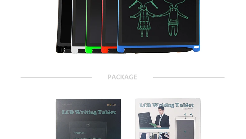 Портативный 8,5 дюймовый ЖК-планшет для рисования, электронные подушечки для рукописного ввода, графический планшет, Безбумажная доска для письма для детей, Детский подарок
