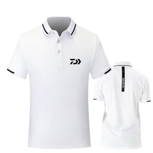 Новое поступление дайв Рыбалка Футболка быстросохнущие дышащие Рыбалка одежда анти-УФ-защита от солнца короткий рукав Рыбалка одежда Daiwa
