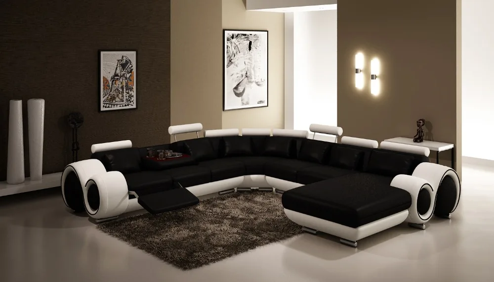 Мебель для гостиной диван мебель набор кожаных угловых диванов|modern corner sofas|leather