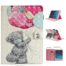 Шар Медведь Pattern PU и ПК с карт памяти чехол для iPad 9,7 дюйма воздуха 12 Pro 9,7 10,5 Mini 1234 iPad 234