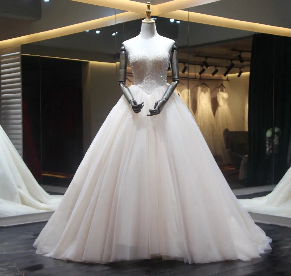 New Cantik Wedding Dress 2018 Sayang Leher Off Bahu Vestido De