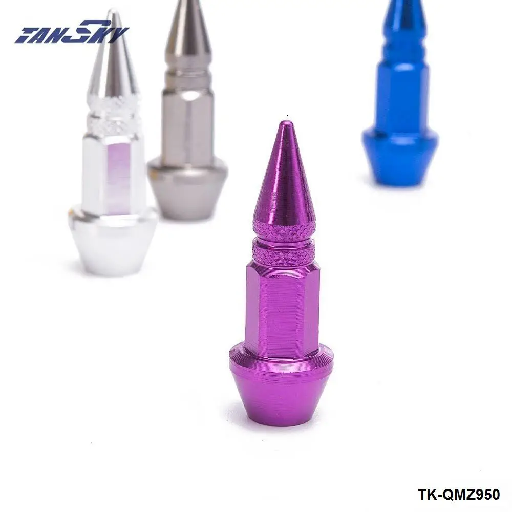 4Pcs/Set Car Auto Bike Spike Shape Tire Dustproof Wheel Stem Aluminum Valve Caps TK-QMZ950 4Pcs/Set Car Auto Bike Spike Shape Tire Dustproof Wheel Stem Aluminum Valve Caps TK-QMZ950