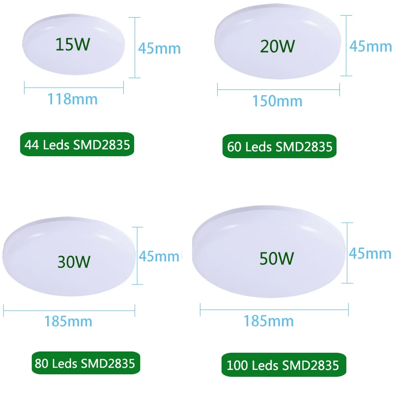 Led Ceiling Lights 220V 15W 20W 30W 50W Surface Mounted Modern Ceiling Lamps Lighting Fixture for L - 32949434904