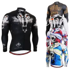 Life on track Technical Graphic Long Sleeves Cycling Jersey 4 Seasons Comfortable-fitting MTB Bike Bicycle Tops Shirts for Men