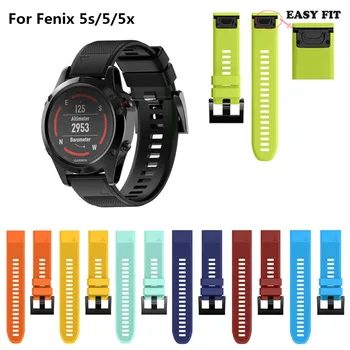 

50PCS 22MM Watchband for Garmin Fenix 5 5S 5X for forerunner 935 GPS Watch Quick Release Silicone Easyfit Wrist Band Strap
