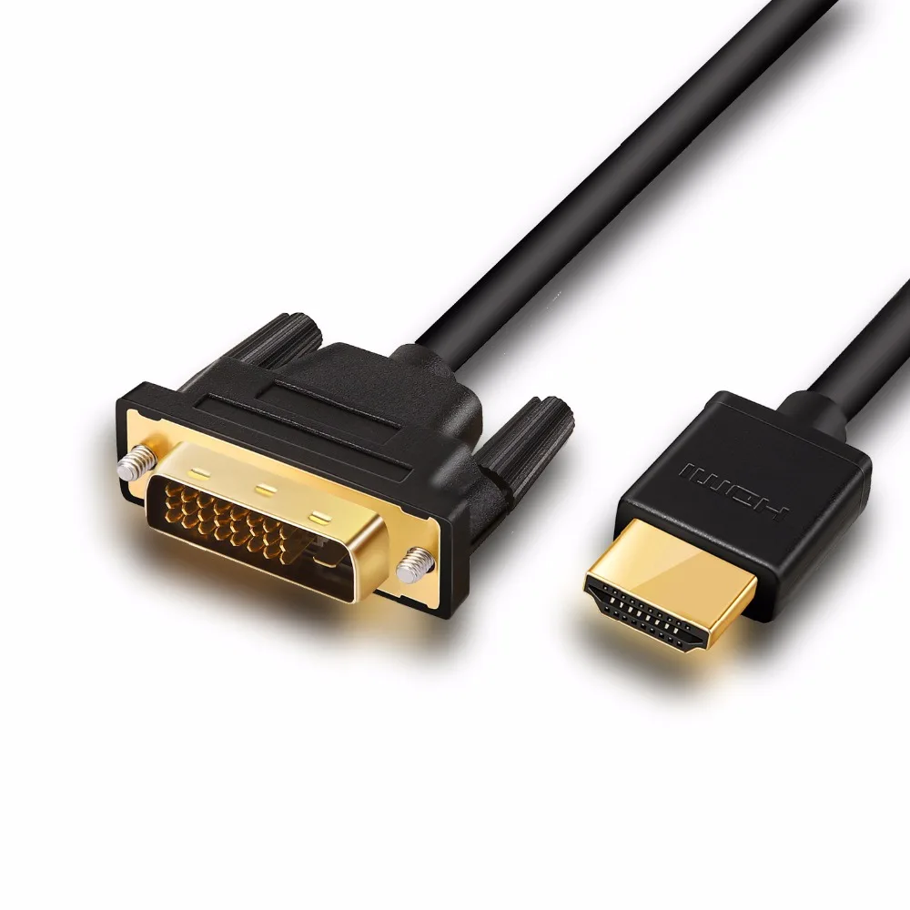 DVI TO HDMI Cable Support 1080P 3D Gold Plated Plug DVI(24+1) High Speed HDMI Cable For LCD HDTV XBOX Projector PS3 1m 2m 3m 5M DVI TO HDMI Cable Support 1080P 3D Gold Plated Plug DVI(24+1) High Speed HDMI Cable For LCD HDTV XBOX Projector PS3 1m 2m 3m 5M