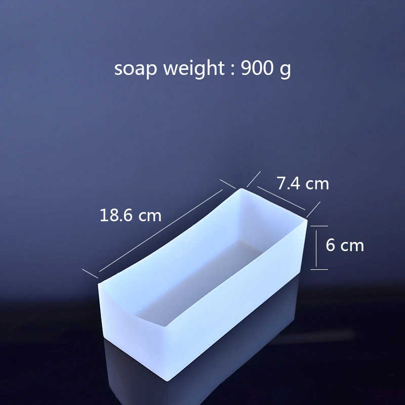 Маленький размер, силиконовая форма для мыла, Прямоугольная форма для буханки с деревянной коробкой для изготовления мыла ручной работы