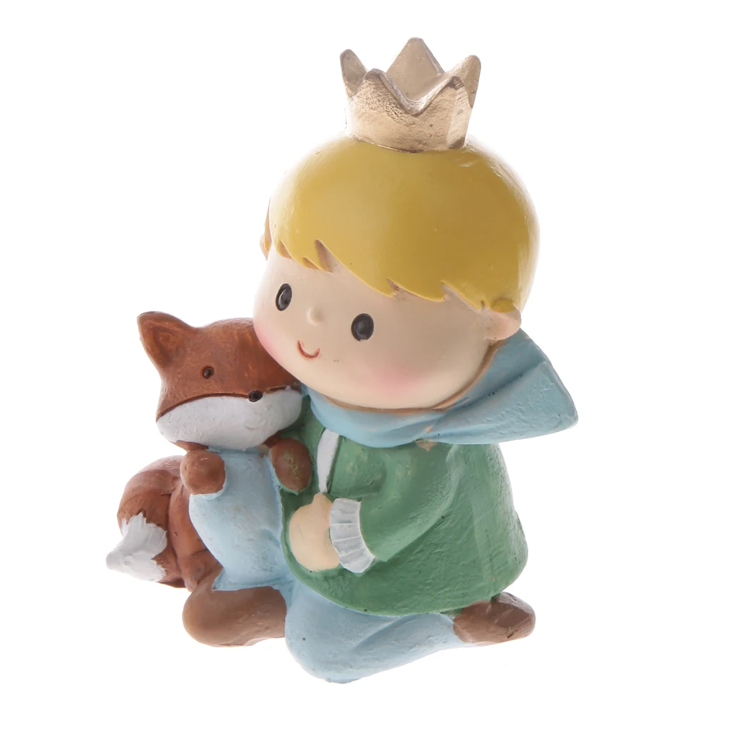 Ornament Statue Standing Figurine Resin Prince & Rose THE LITTLE PRINCE Crafts