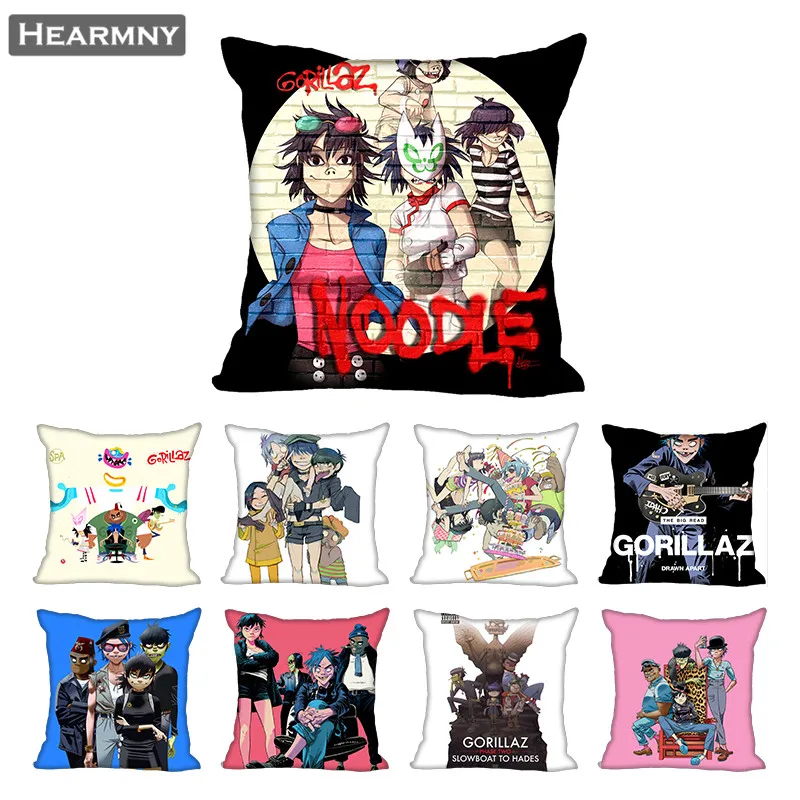 Gorillaz чехол для подушки дома декоративный на Невидимый молнии s 40X40 45X45cm|Наволочка|