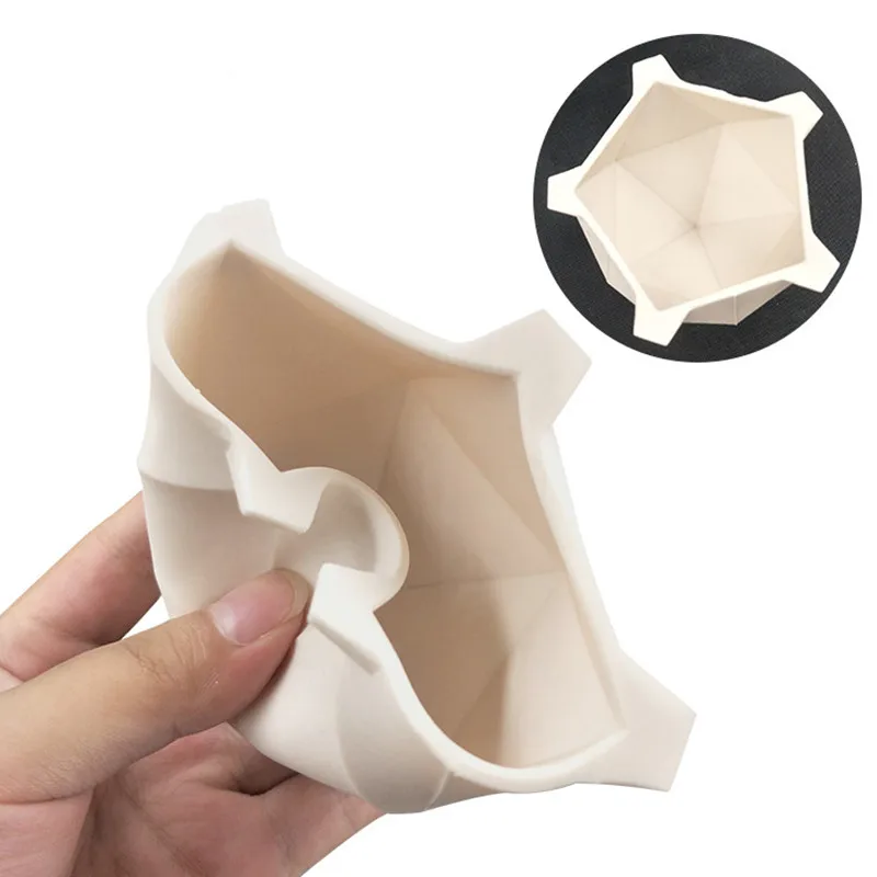 SHENHONG Geometry 3D Cake Mould Forms Cream Mold Silicone Mousse DIY Baking Cookie Fondant Bakery Brownie Homemade Home Party