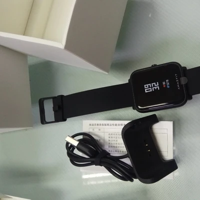 Смарт часы Xiaomi Amazfit Bip [английская версия] Huami gps Smartwatch с IP68 Bluetooth 4 0 пульсометр 45