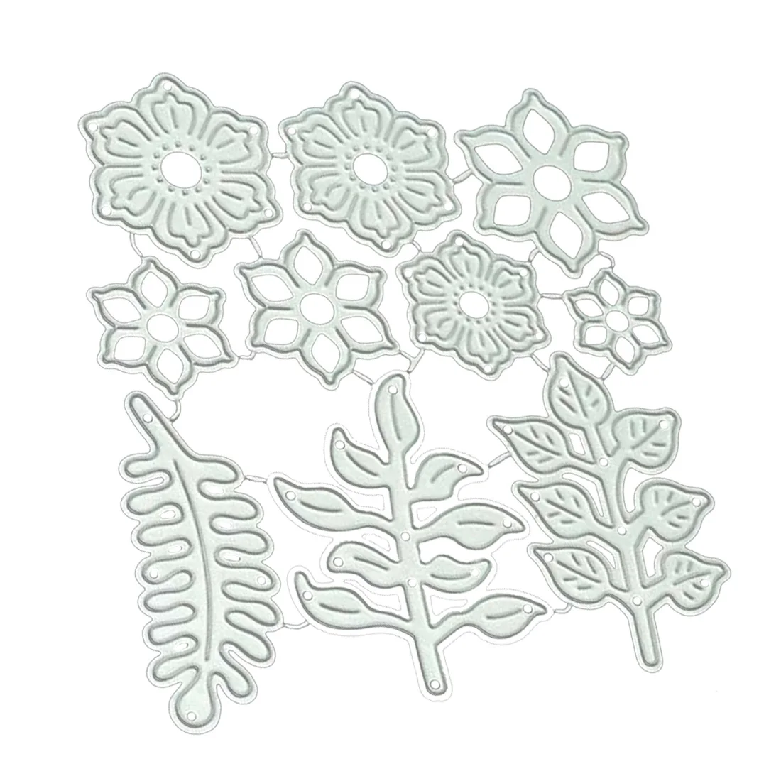 

9x10.5cm Flower Leaves Metal Cutting Dies Stencils for DIY Scrapbooking Stamping Die Cuts Paper Cards Craft Knurling Dies