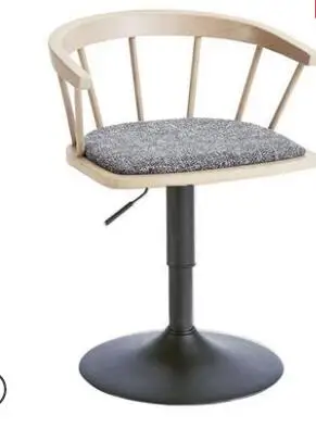 Solid wooden bar chair, high stool, revolving bar chair, fashionable and simple Windsor chair, household lifting chair Solid wooden bar chair, high stool, revolving bar chair, fashionable and simple Windsor chair, household lifting chair