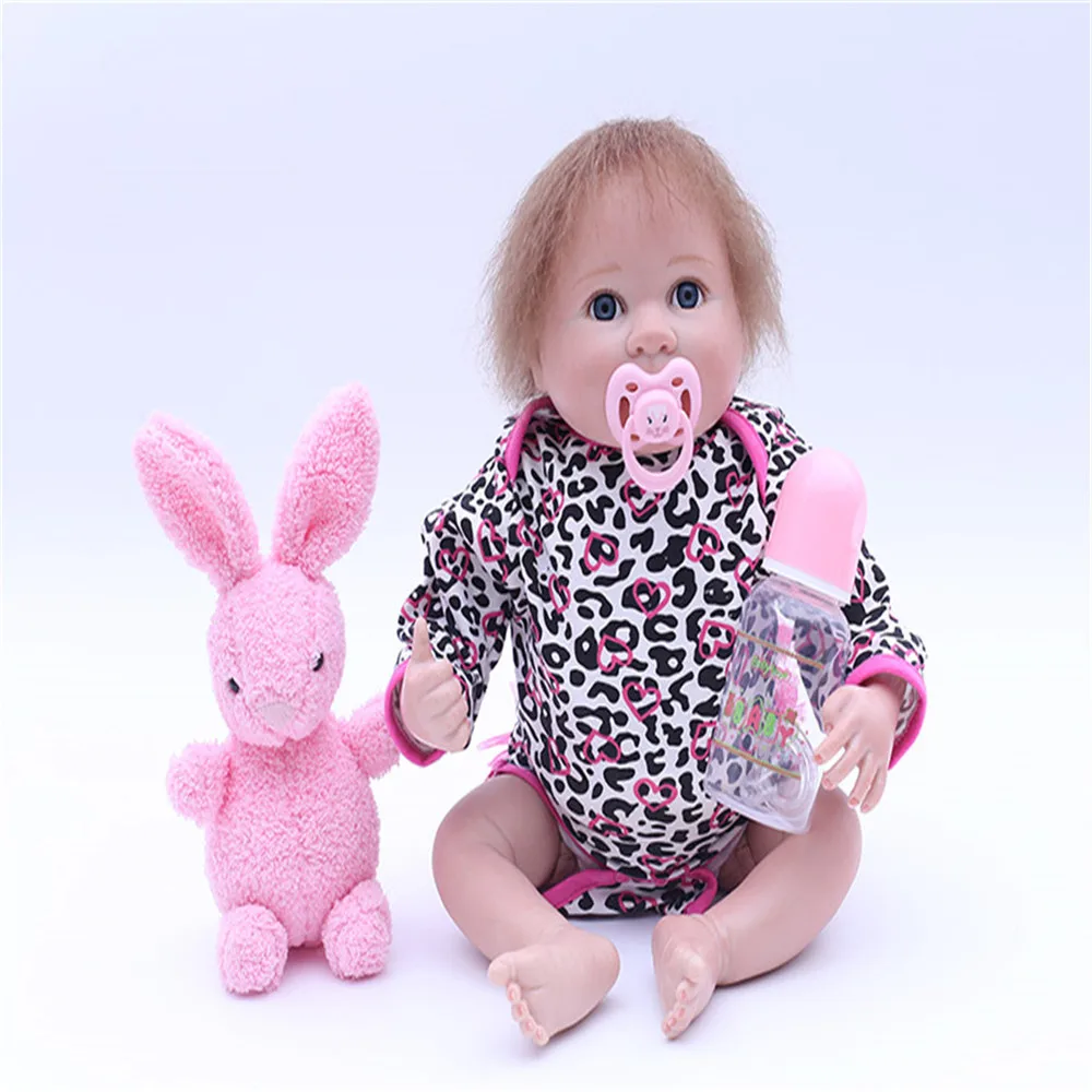 

SanyDoll 18 inch 45 cm Silicone baby reborn dolls, Lovely baby gift festival gifts for boys and girls birthday gifts