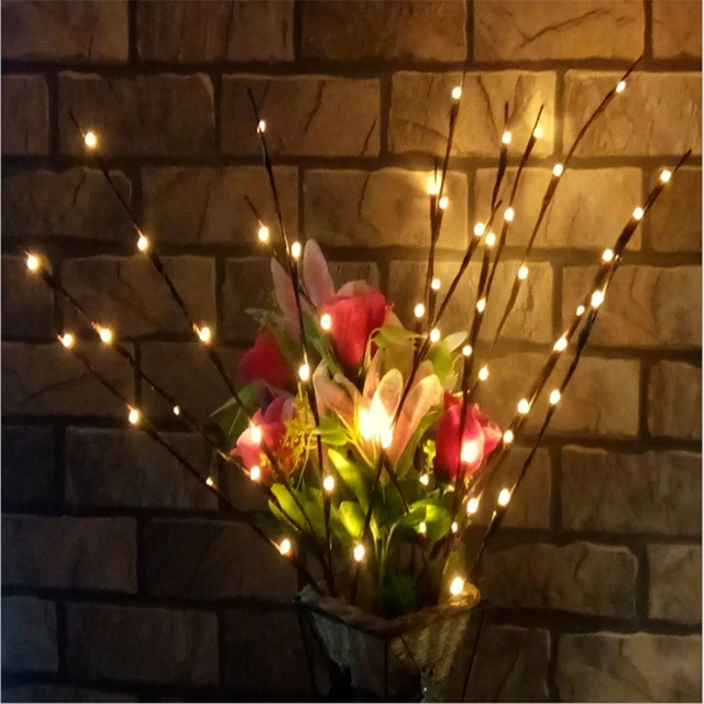 5 Branches Artificial Led Willow Branch Lamp Fl Lights Christmas 5 Branches Artificial Led Willow Branch Lamp Fl Lights Christmas Decorations For Home New Year Babyshower J