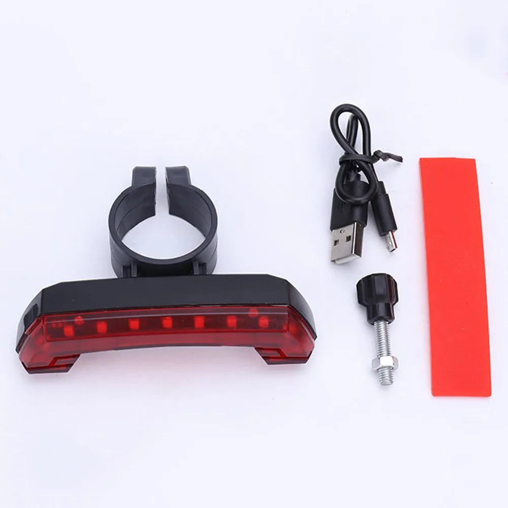 Best COB LED Bicycle Bike Cycling Rear Tail Light USB Rechargeable 5 Modes Bicycle Lights Outdoor Sport Back Rack Lamp #3O15 5