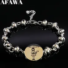 LA MEJOR PELUQUERA очаровательыне нержавеющие браслеты для женщин Серебряный цвет парикмахерский браслет ювелирные изделия pulsera hombre B18100