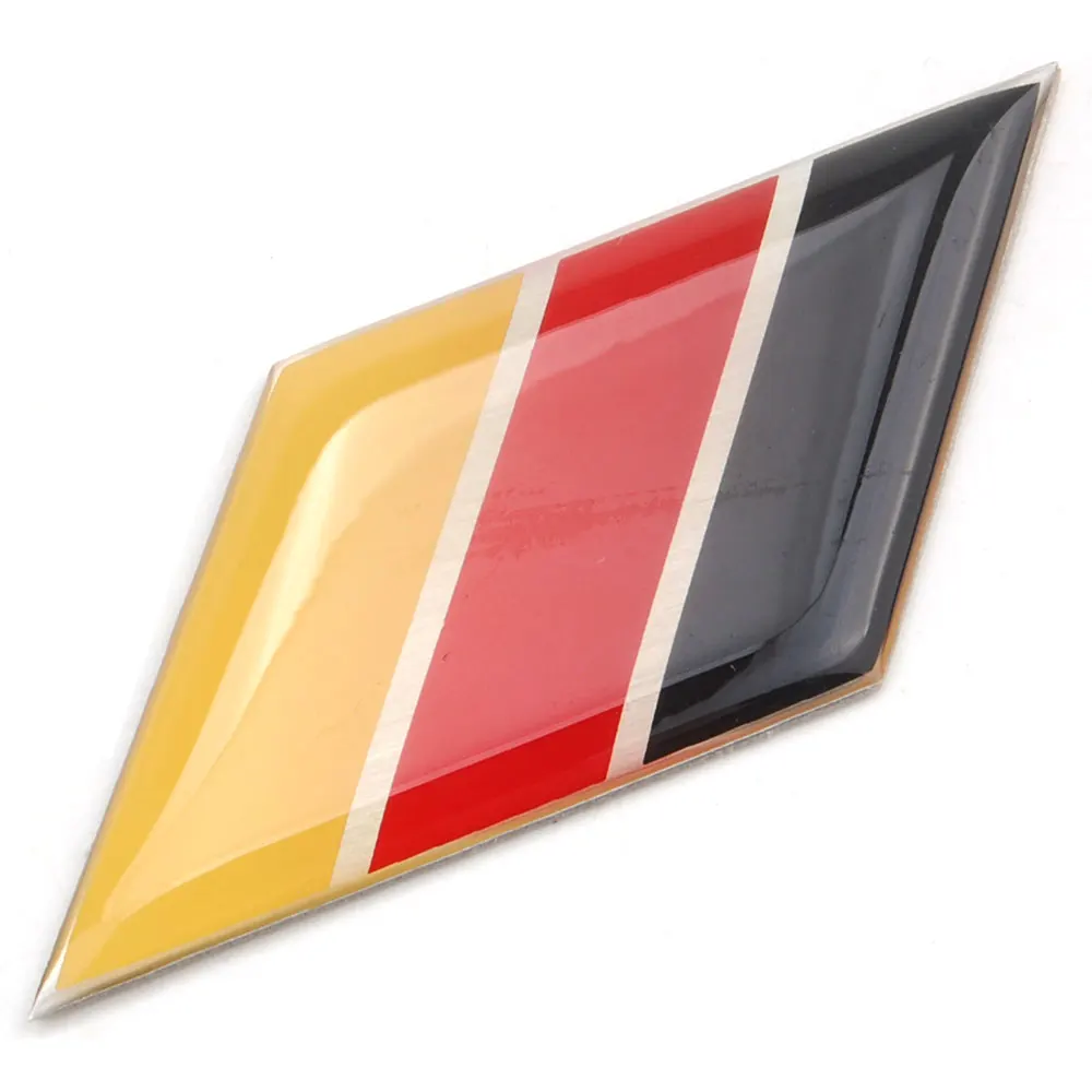 

Aluminum Germany Flag Side Rear Emblem Badge Sticker Fit For BENZ BMW VW MK7 Golf CC GTI Jetta Car Styling Decor Accessories