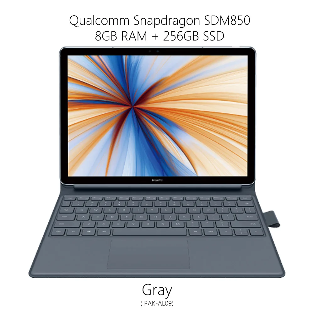 HUAWEI MateBook E 12,0 дюймов 2 в 1 планшет ноутбук Linux Qualcomm SDM850 Восьмиядерный 8 Гб ram 256 ГБ/512 ГБ SSD отпечаток пальца - Комплект: 850 8G 256G