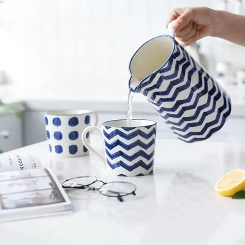 Yilala Japanese style small fresh ceramic bottle high temperature resistant large capacity teapot Coffee Milk mug | Дом и сад