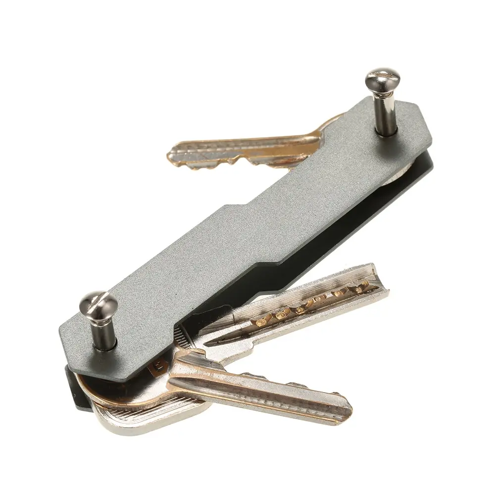 

Key Holder Hard Aluminum Alloy Key Organizer Outdoor Travel Kits EDC Tool Keybone Folder Keychain Key Bar Holder Clip