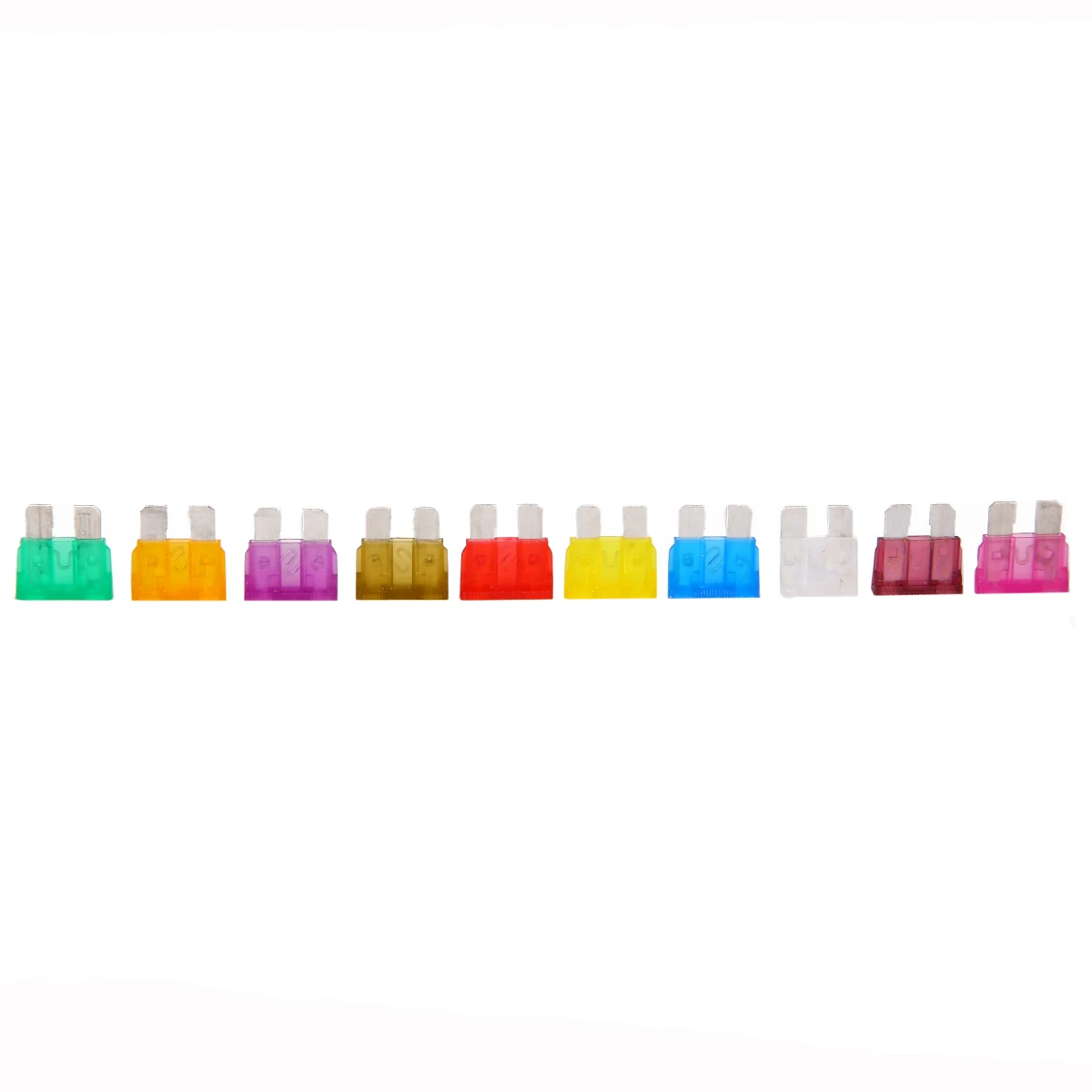 New 80pcs 12V Standard Blade Car Truck Fuses 3A 5A 7.5A 10A 15A 20A 25A 30A 35A 40A Fuse Assorted Set with 1pc Puller