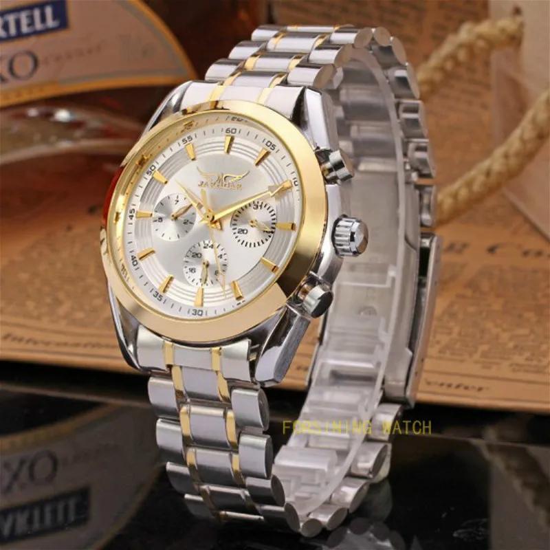 

Popular Jargar Automatic Men Watch Stainless Steel Band with Gift Box