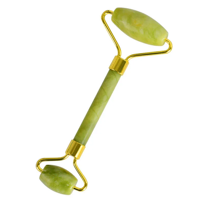  Rose Quartz Roller Slimming Face Massager Lifting Tool Natural Jade Facial Massage Roller Stone Ski