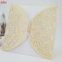 30 шт. лазерная резка, для свадьбы Пригласительные открытки персонализированные пользовательские конверт для приглашения 3d свадебные приглашения свадебные принадлежности 6Z