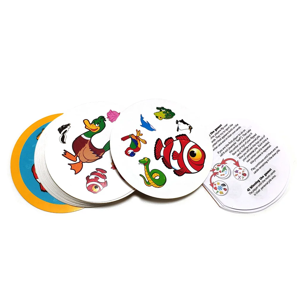 

2018 English version spot animals card game enjoy it goods for family fun board game