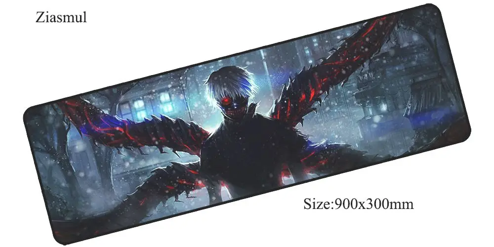 Ziasmul одежда с надписью «Tokyo Ghoul коврик для мыши 900x300x3 мм коврик мышь Notbook коврик для компьютерной очаровательны игровой коврик геймер клавиатура Коврик для мыши - Цвет: Size 900x300x3mm