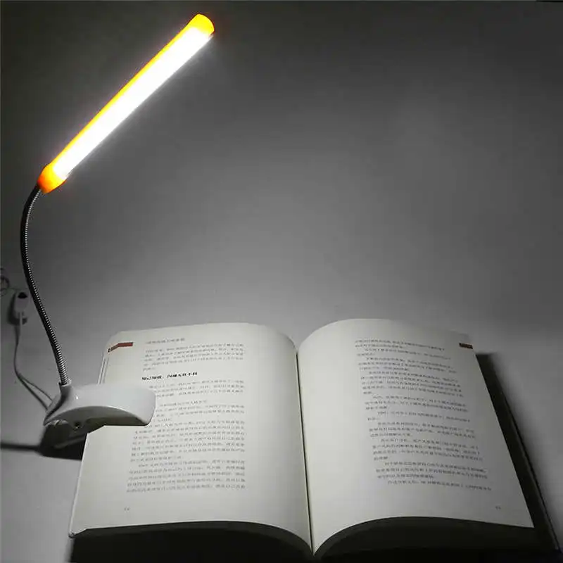 Portable Flexible Folding LED Clip On Reading Book Light Lamp For Reader Kindle laser pointer powerful led flashlight #4S19 (9)