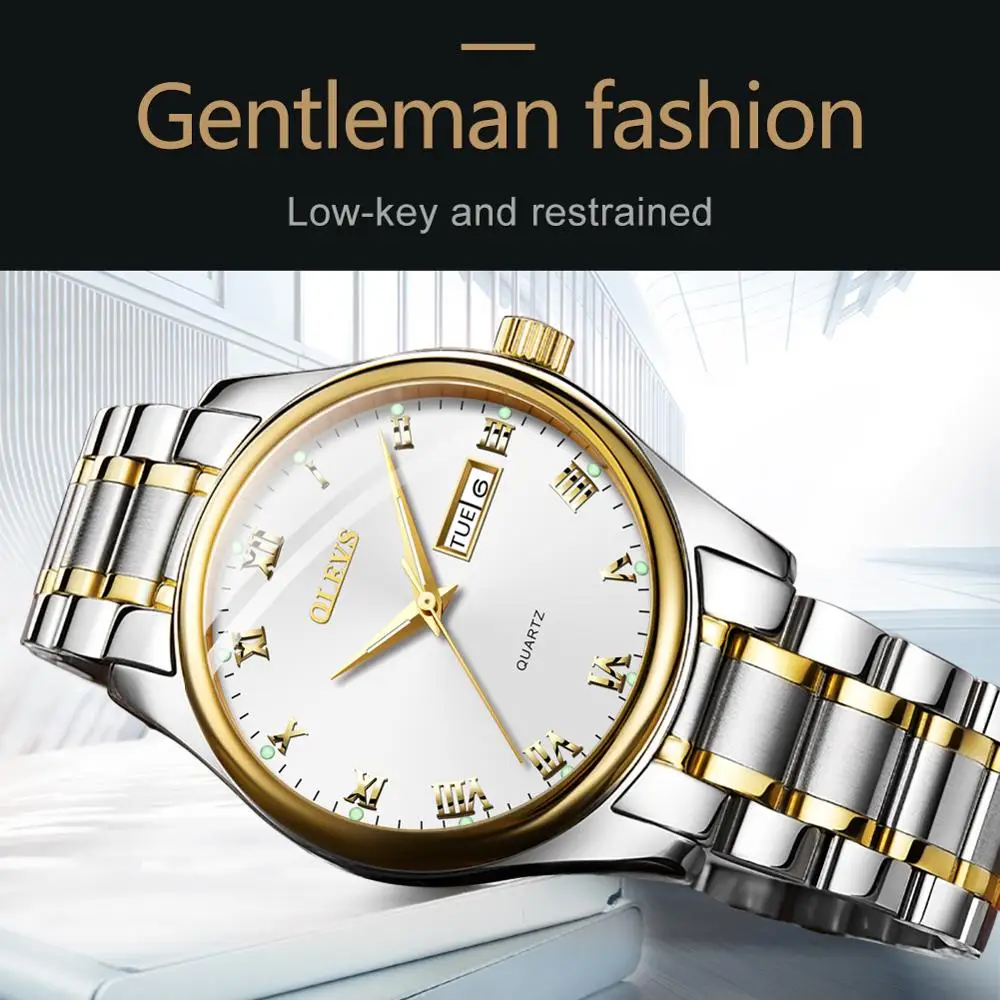 OLEVS Men's Watches Gold / Military / Sport Watch Men Wrist Watch Men's Clock Top Brand Luxury Quar