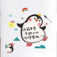 penguin Холодильник магнитная палочка скандинавский креативный 3d стерео магнит примечание доска для сообщений холодильник сувенир магнитная доска украшение - Цвет: penguin