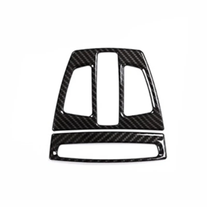 Cubierta frontal de luz de lectura de coche de fibra de carbono negro para BMW X1 2016-2018 piezas interiores de repuesto ABS