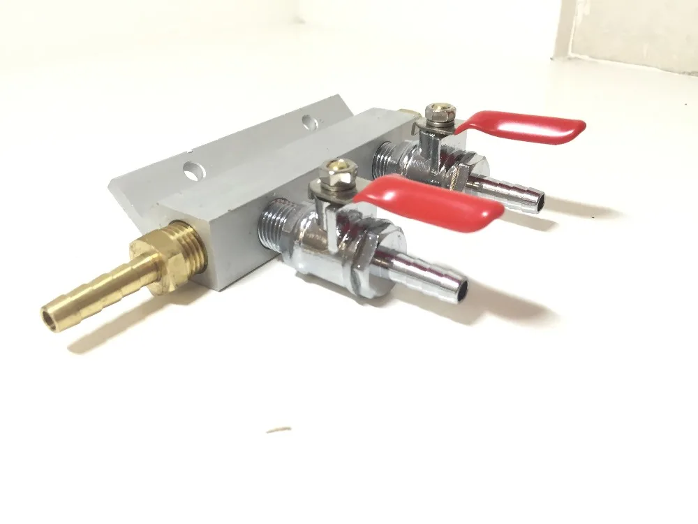 2 Way Co2 Air Gas Distribution Manifold Splitter Draft Beer Kegerator 1