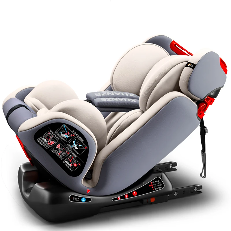 Детская безопасность автомобиля море лежащий простой автомобиль портативное сиденье 0-12 лет 3-4 передач Регулируемая двухсторонняя