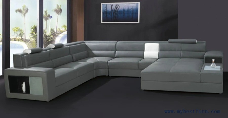 My Bestfurn Sofa Large Size U Shaped Villa Couch Genuine Leather My Bestfurn Sofa Large Size U Shaped Villa Couch Genuine Leather Best Living Room Set S8682 In Sofas From Furniture On