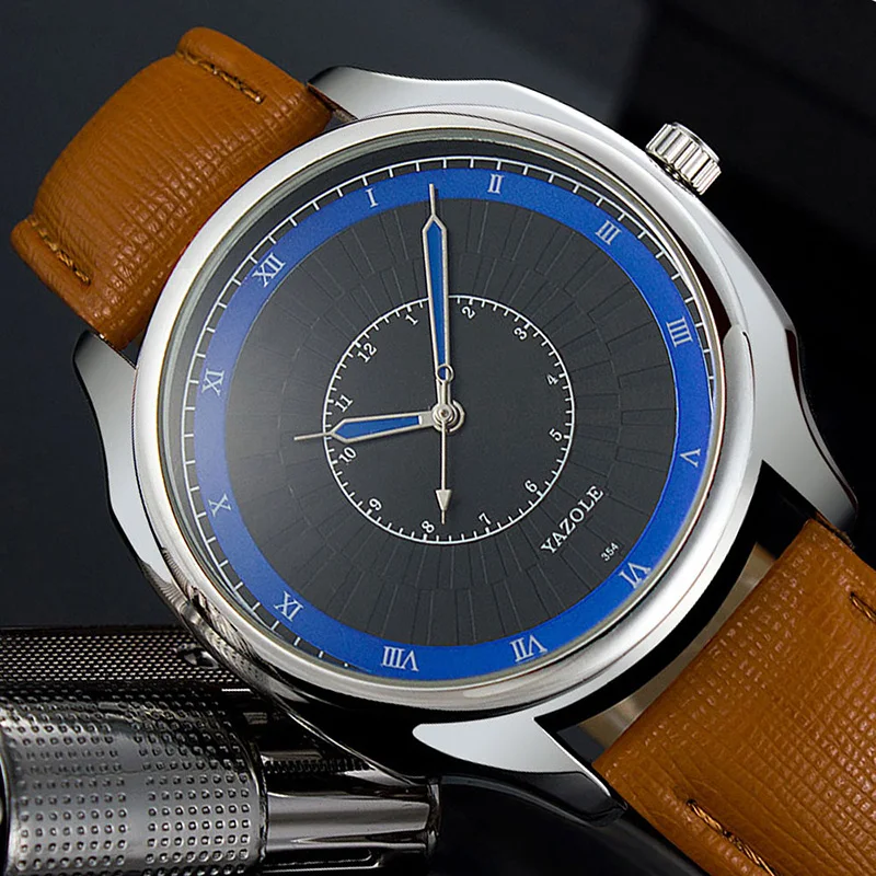 Reloj hombre 2020 мужские часы Лидирующий бренд роскошные Yazole Модные кварцевые деловые