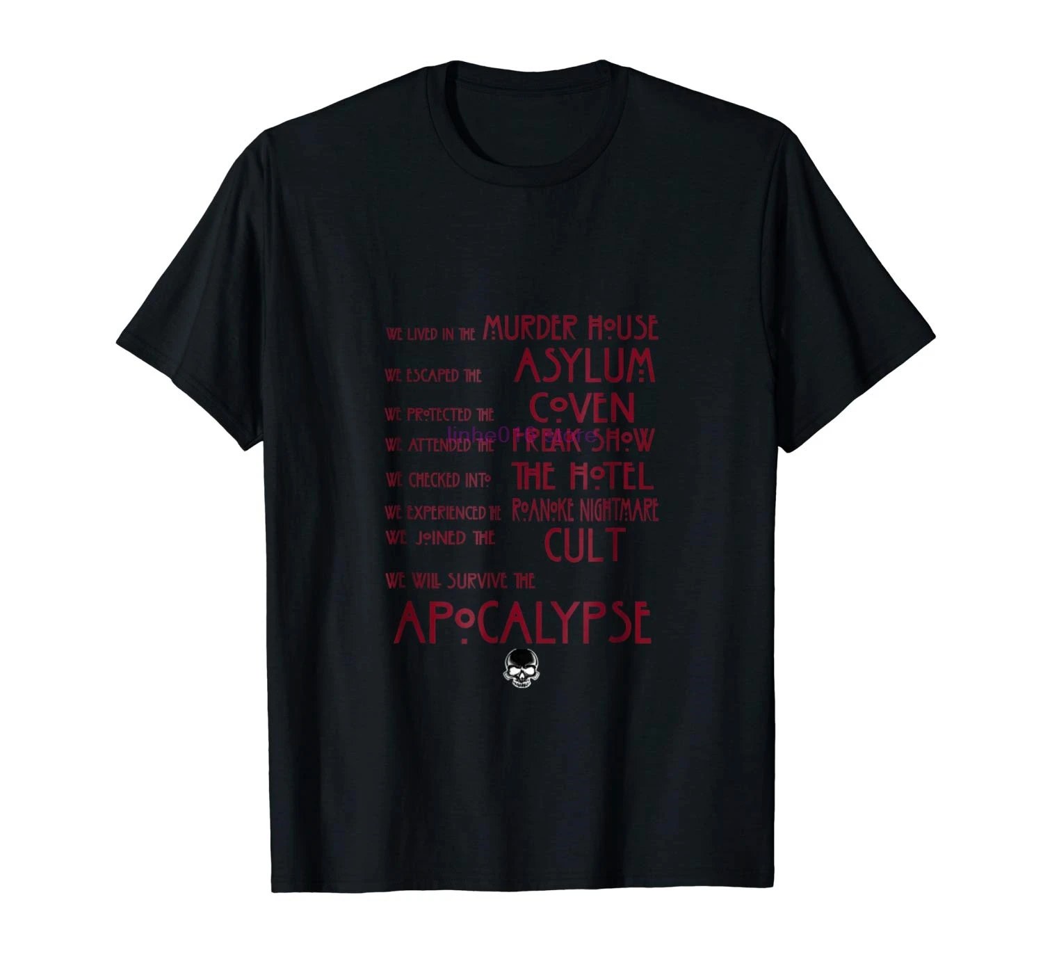 

brand men shirt American Movies Horror Story T Shirt American Horror Clothes