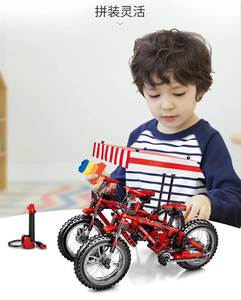 Fingerbike мини велосипед Bmx Finger Bikes Technic 3D горный складной велосипед гранулы строительные блоки классическая модель кирпичи